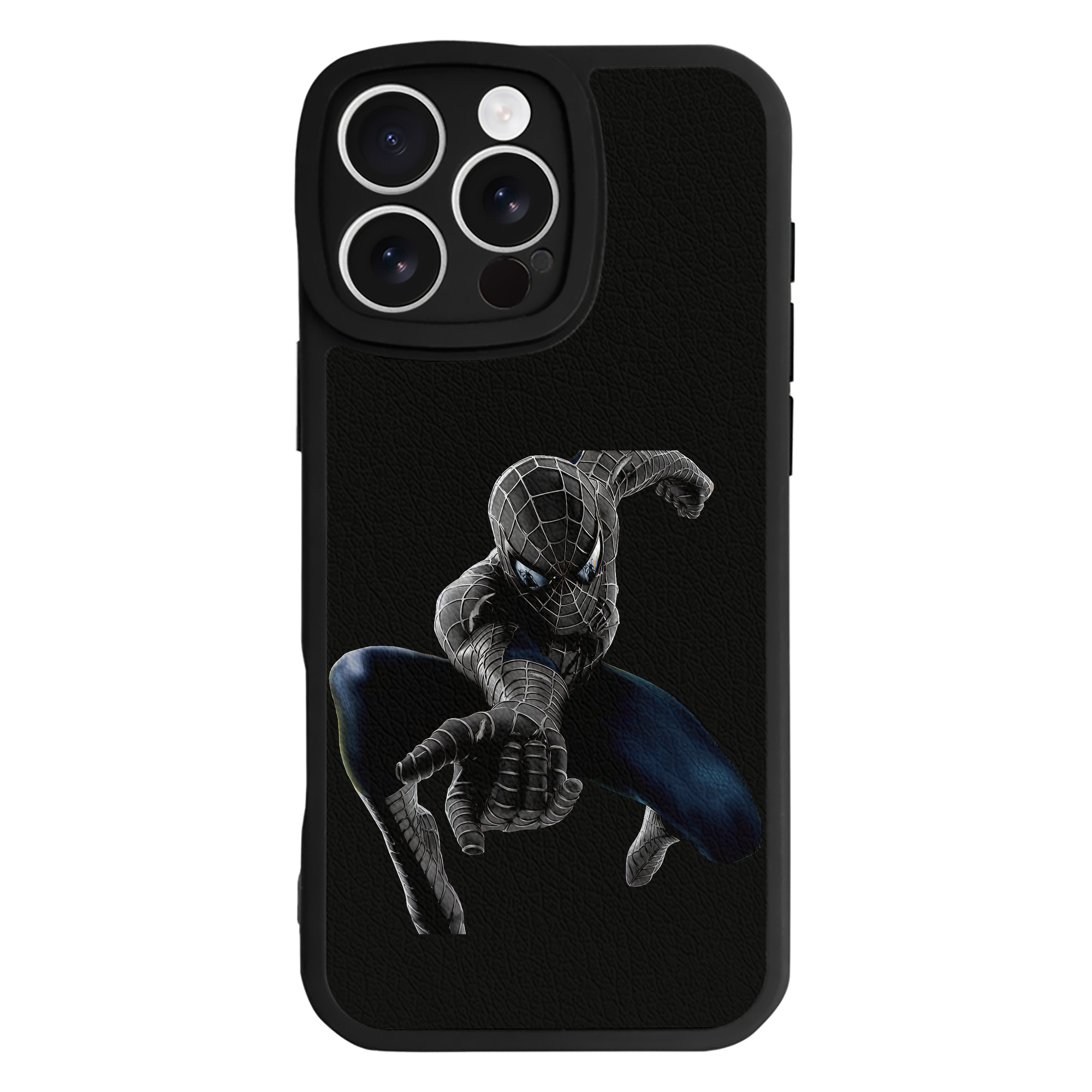 （画像用） Spider Man スパイダーマン 【iPhone 16シリーズ対応】シリコンスマホケース（レザー調） 材質：シリコン